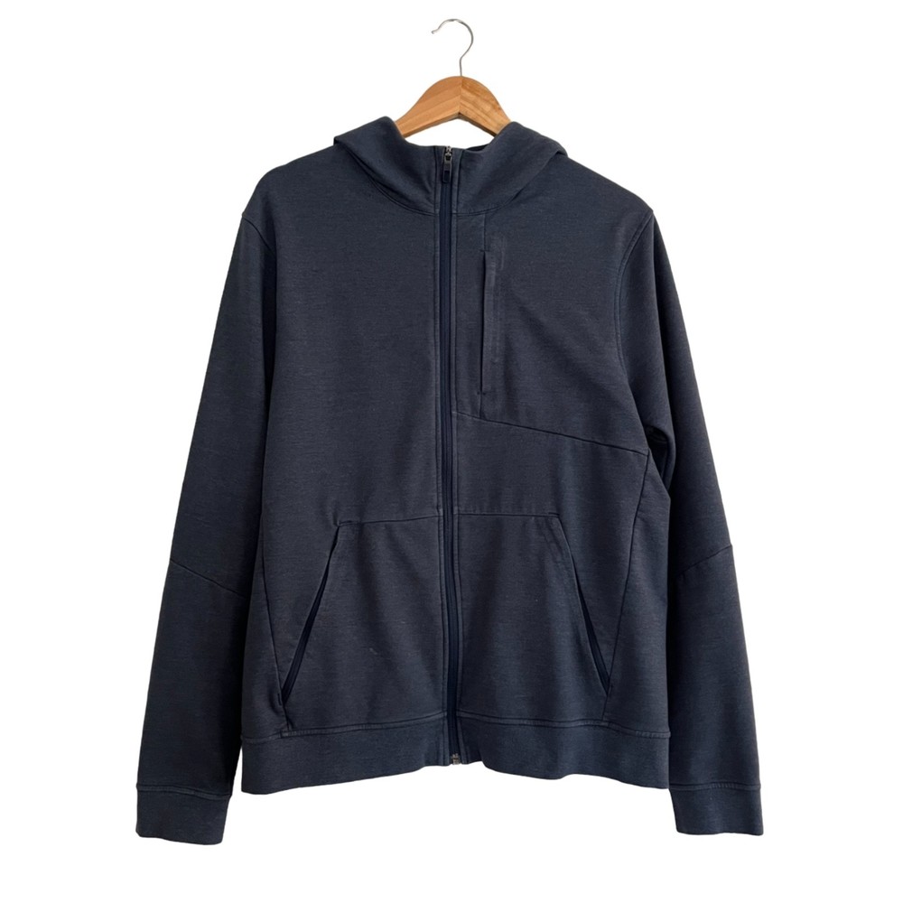 Lululemon City Sweat Zip Hoodie Heathered True Navy Size Large